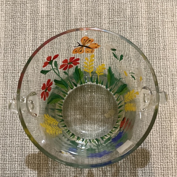 Royal Danube Romanian Crystal Hand-painted Ice Bucket. Beautiful. 5 x 5. - Picture 4 of 4